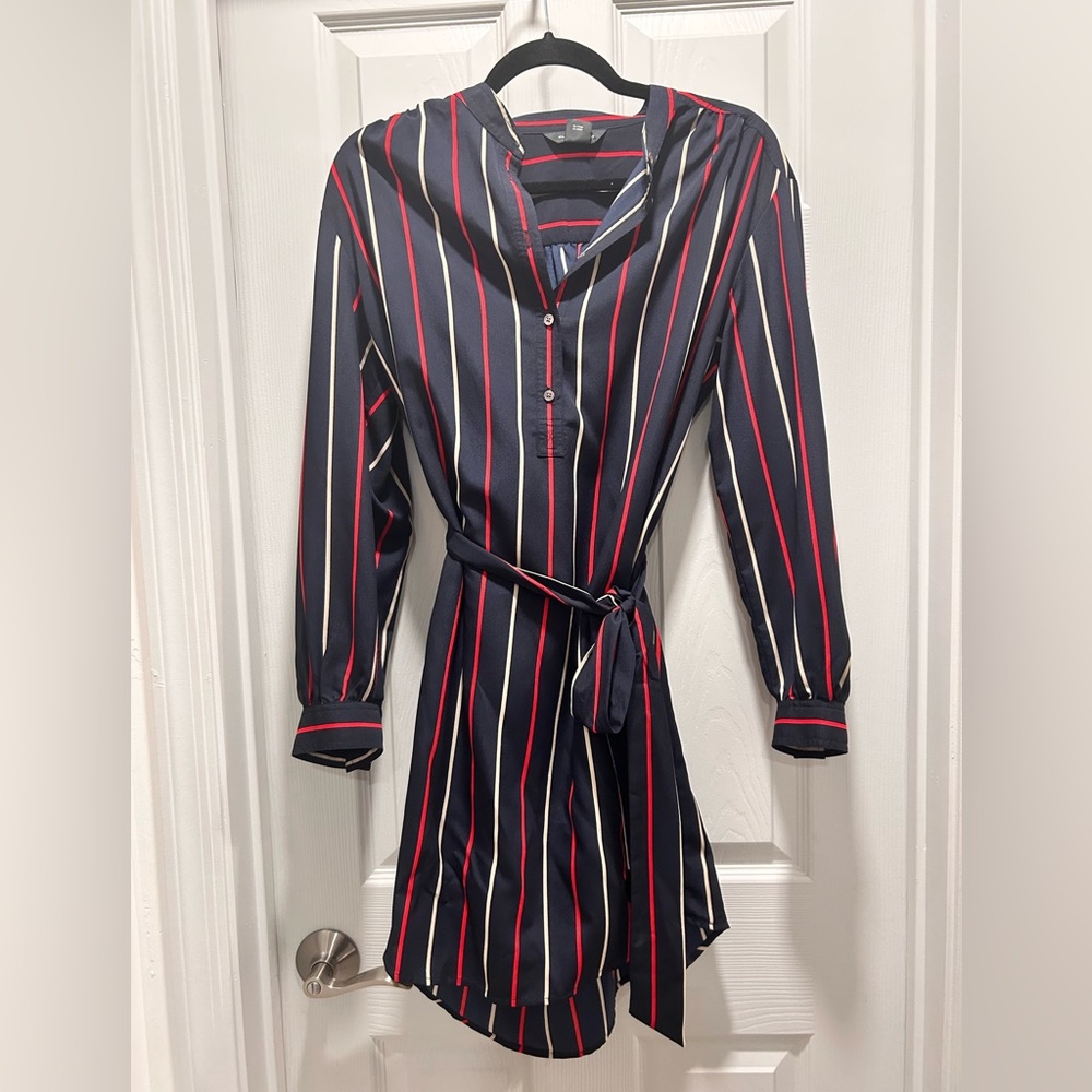 EUC Club Monaco Shirt Dress with waist tie